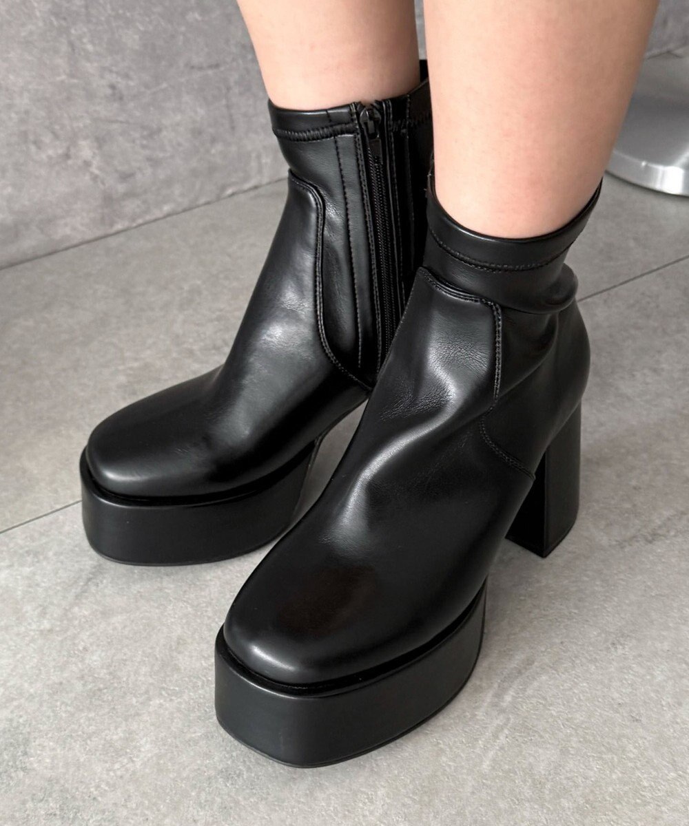 WEGO ストレッチヒールショートブーツ 