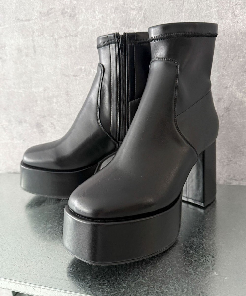 WEGO ストレッチヒールショートブーツ 