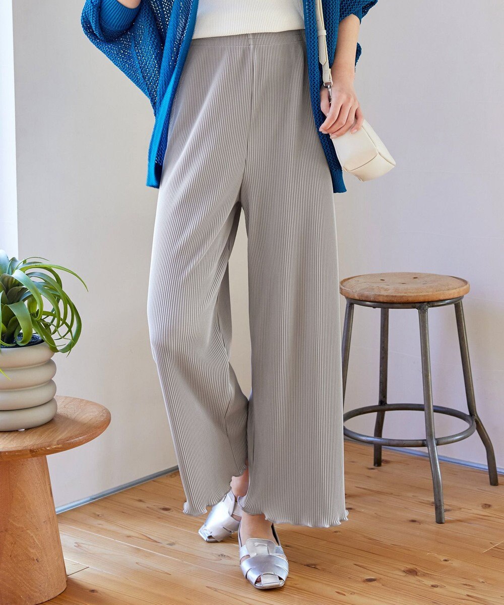 Tiaclasse 【新色追加・洗える】プリーツパンツ 