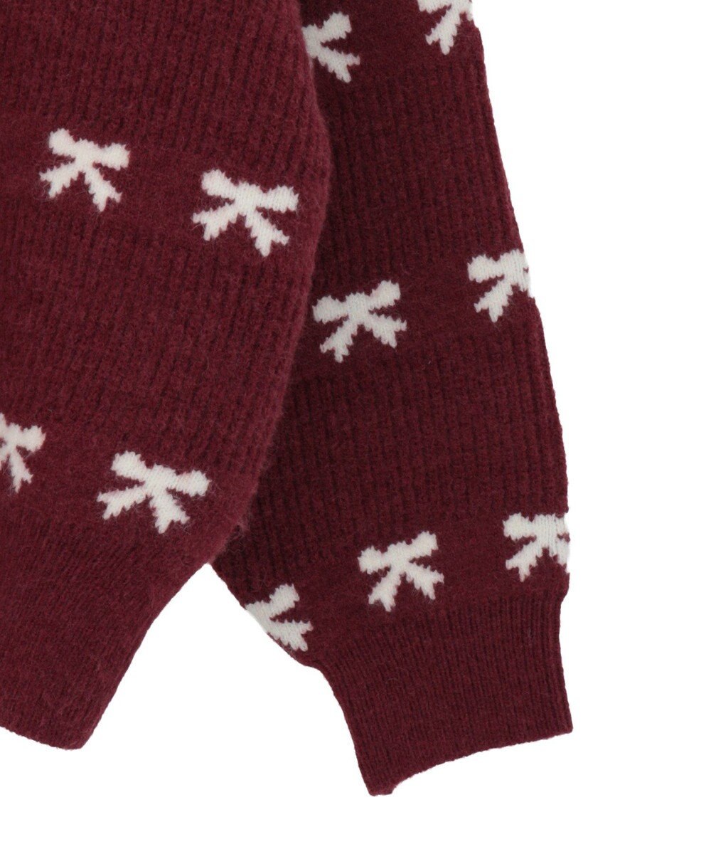 Green Parks ・ｓｗｉｎｇ　ｂｙ　リボンジャカードクルーニット 