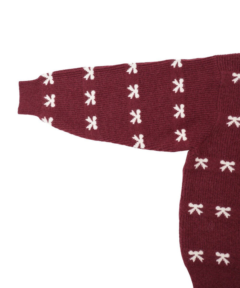 Green Parks ・ｓｗｉｎｇ　ｂｙ　リボンジャカードクルーニット 