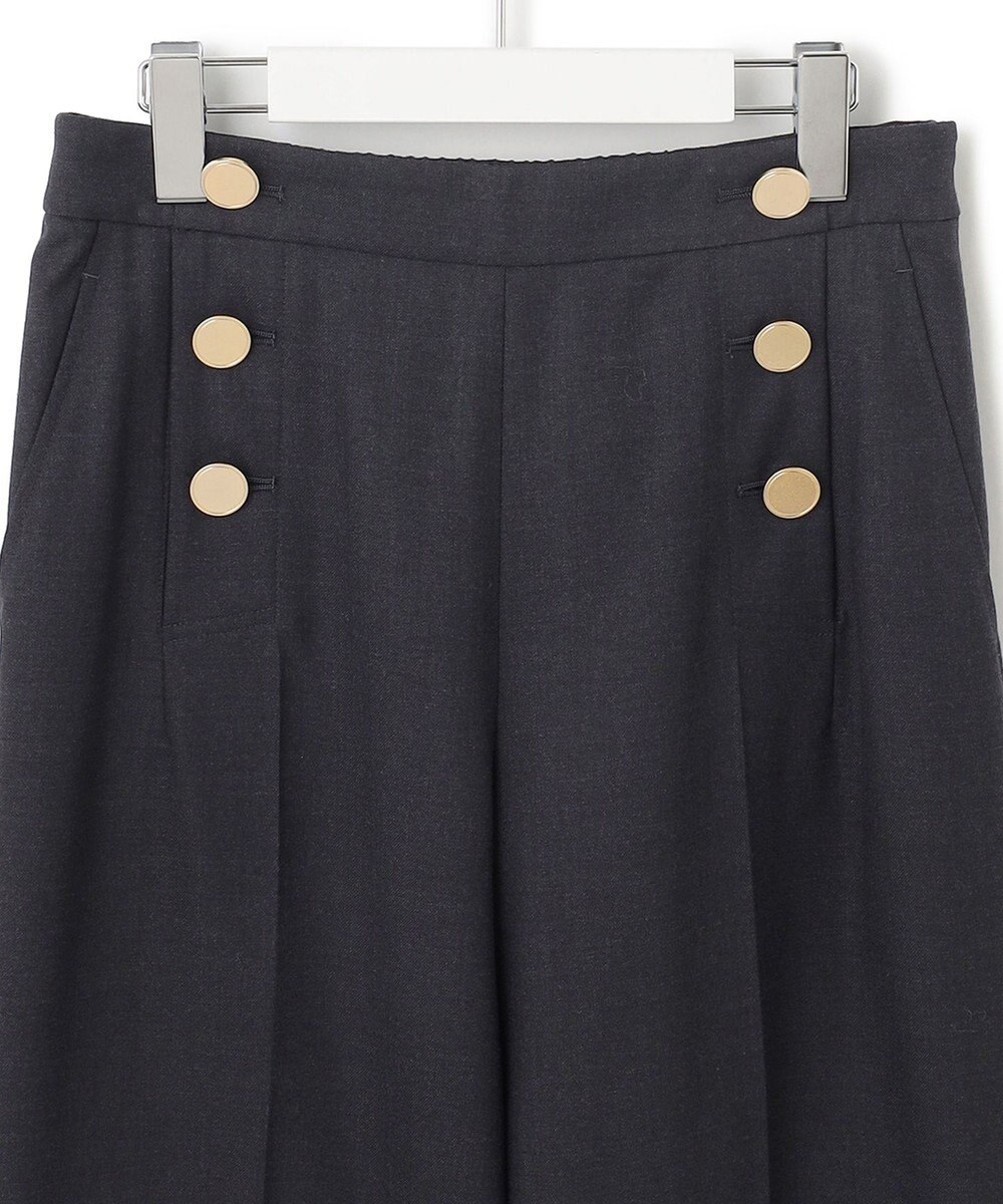 23区 L ウーステッドウールツイル マリン パンツ 