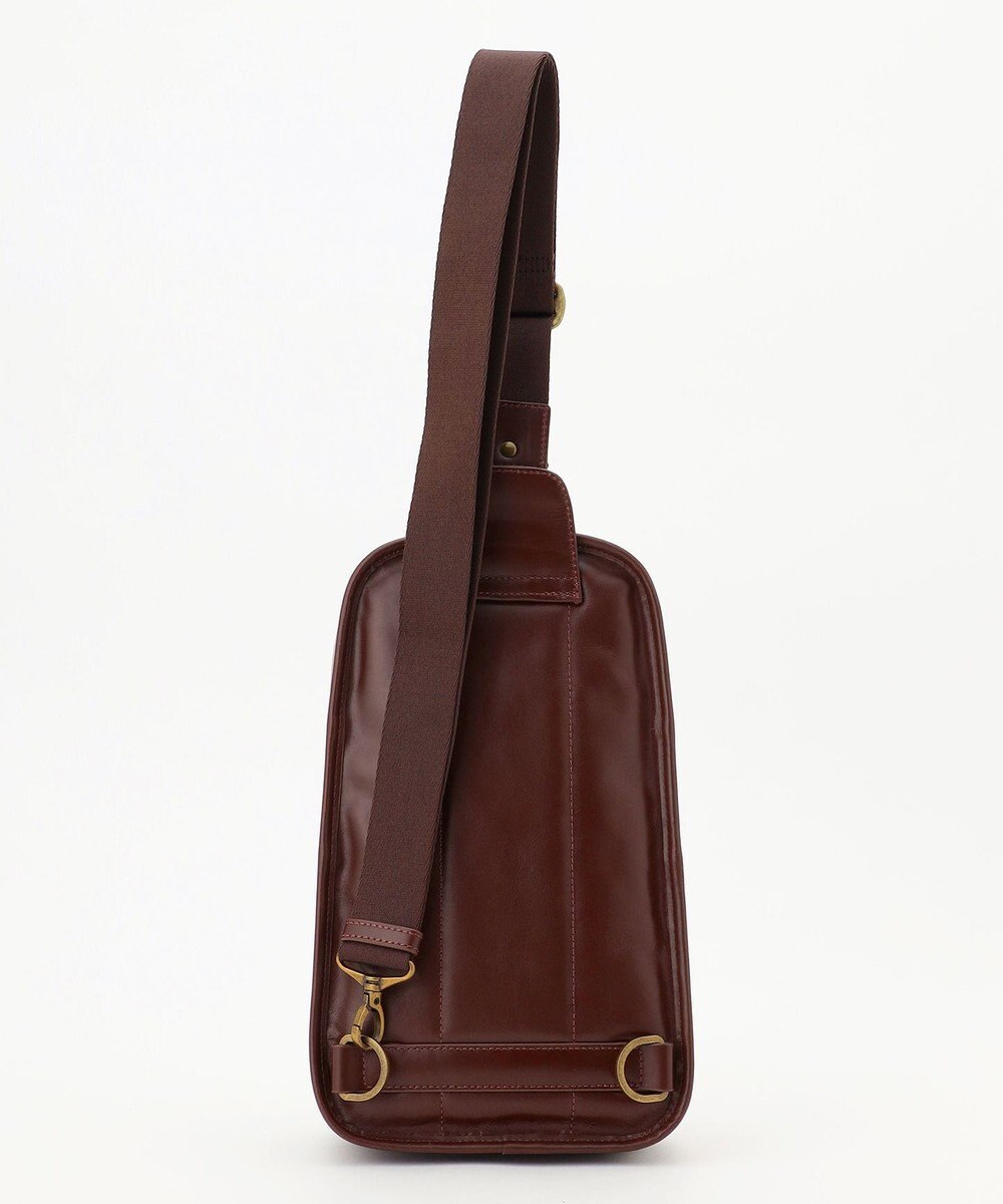 JOSEPH ABBOUD 【軽量/コンパクト/牛革】オイルドレザーボディー バッグ 