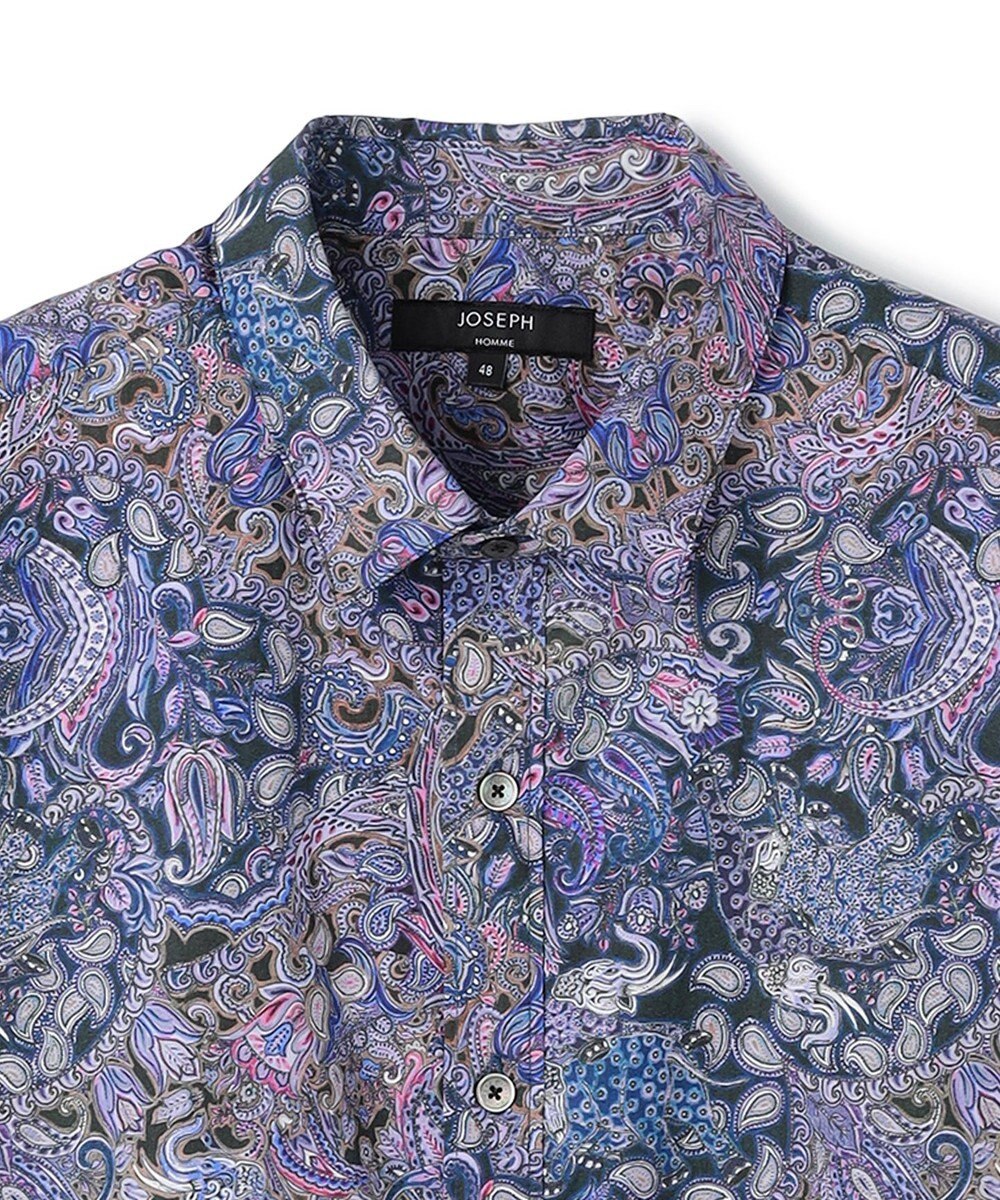 JOSEPH HOMME 【新柄】エスニカルプリント　半袖レギュラーカラーシャツ 