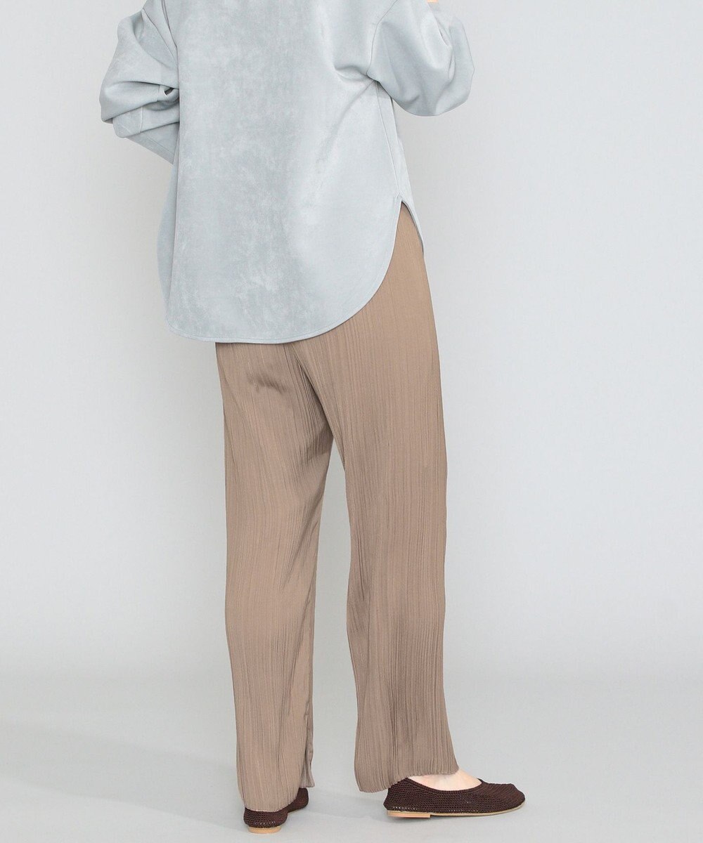 SHARE PARK LADIES 【洗える】アンティークサテンプリーツパンツ 