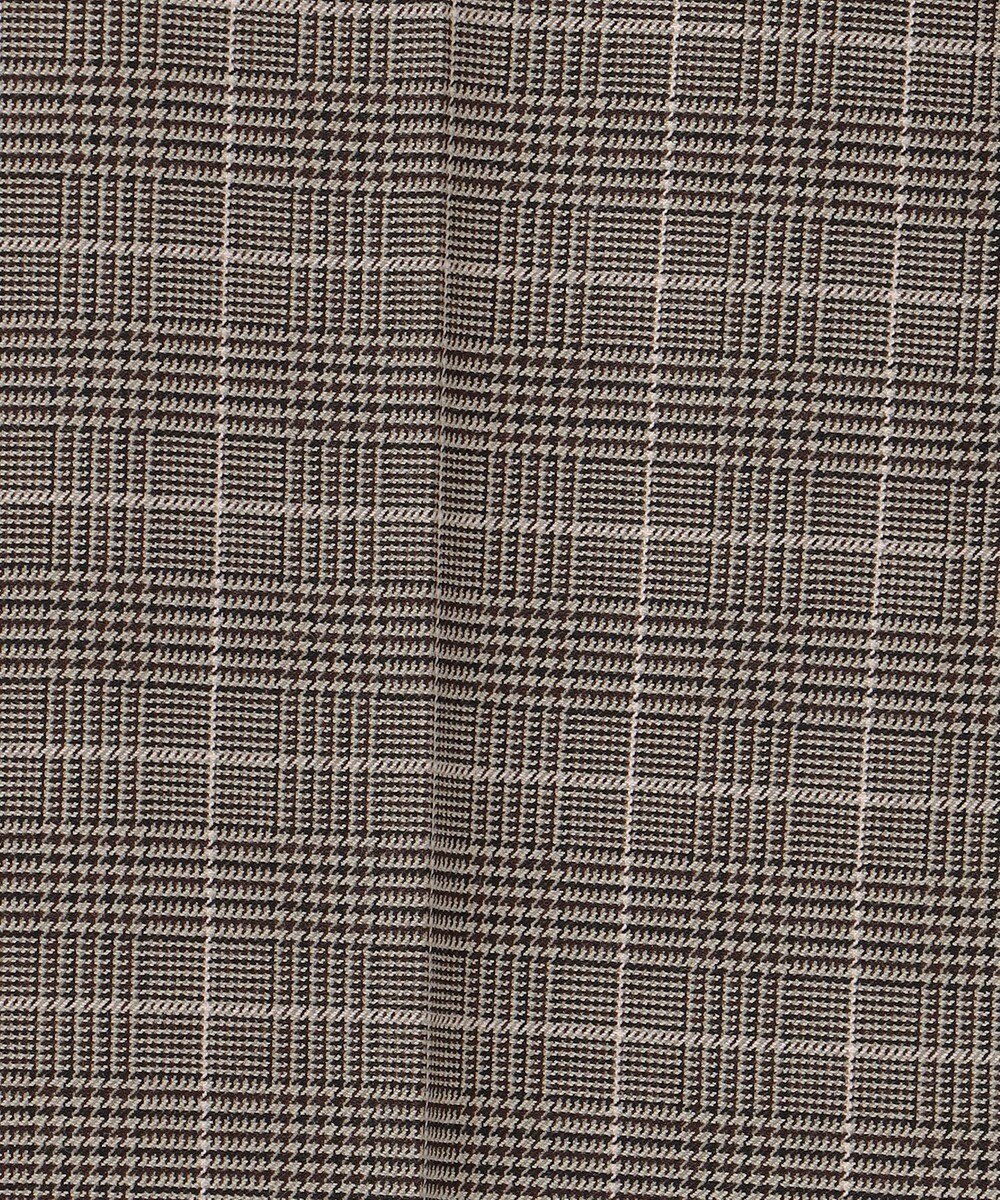 組曲 S 2WAYウォームストレッチ ストレートチェックパンツ 