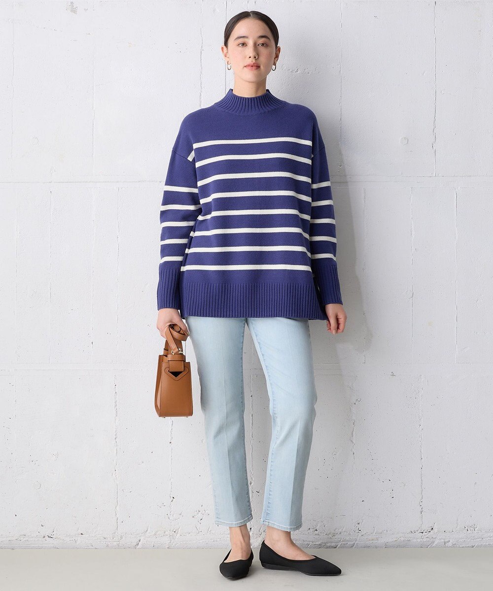 UNFILO センタープレステーパードデニム 