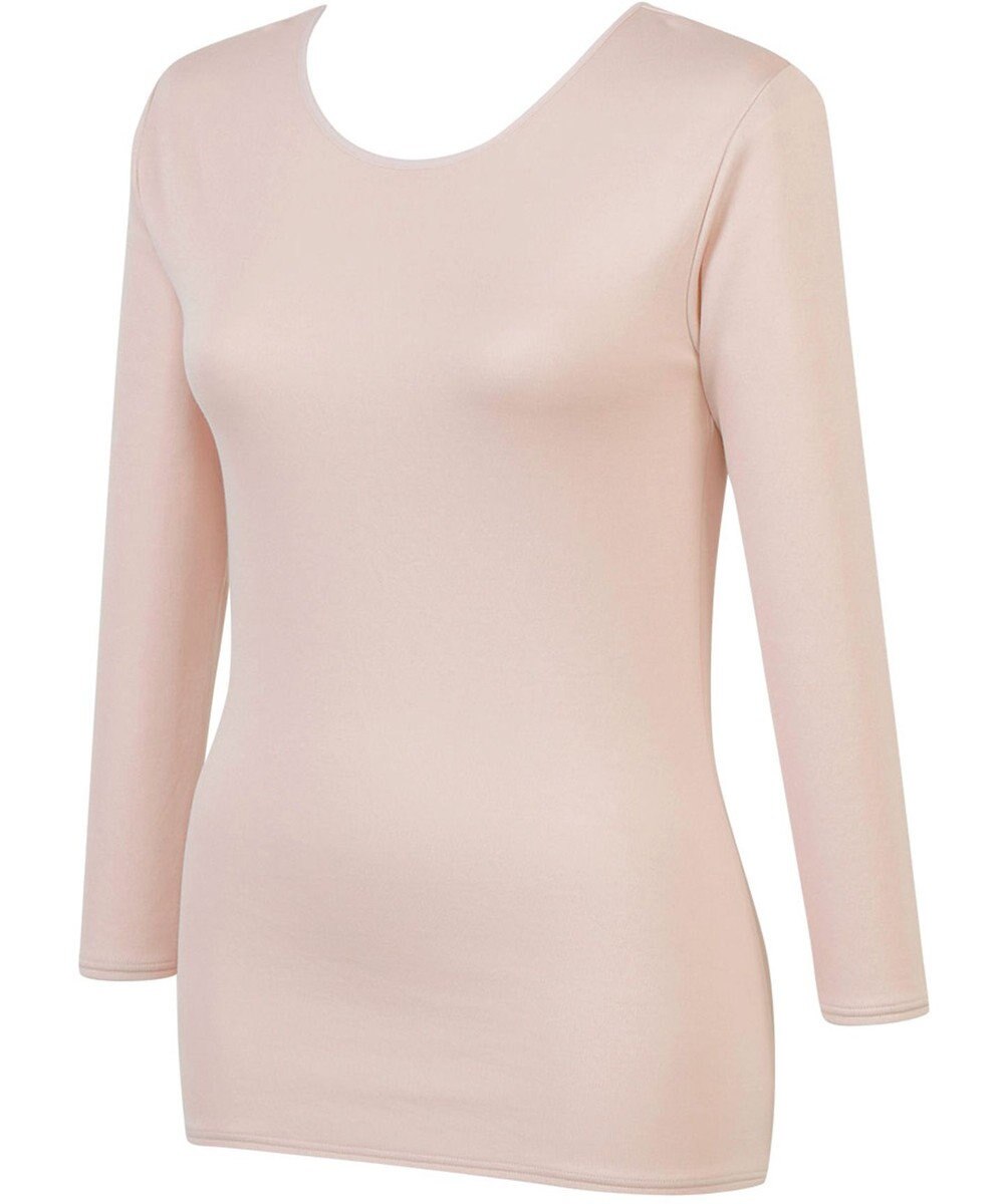 Wing あったかインナー 綿100％(肌側) 軽い ネックせまめ 8分袖 長袖 秋 冬 EL2950 ウイング／ワコール 