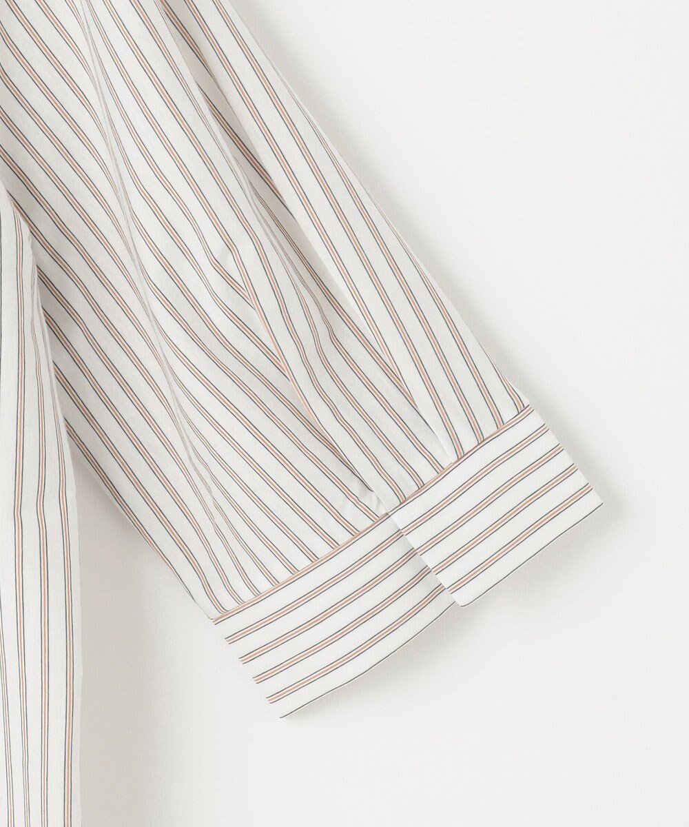 J.PRESS LADIES L ストライプジャージー フリル襟 カットソー 