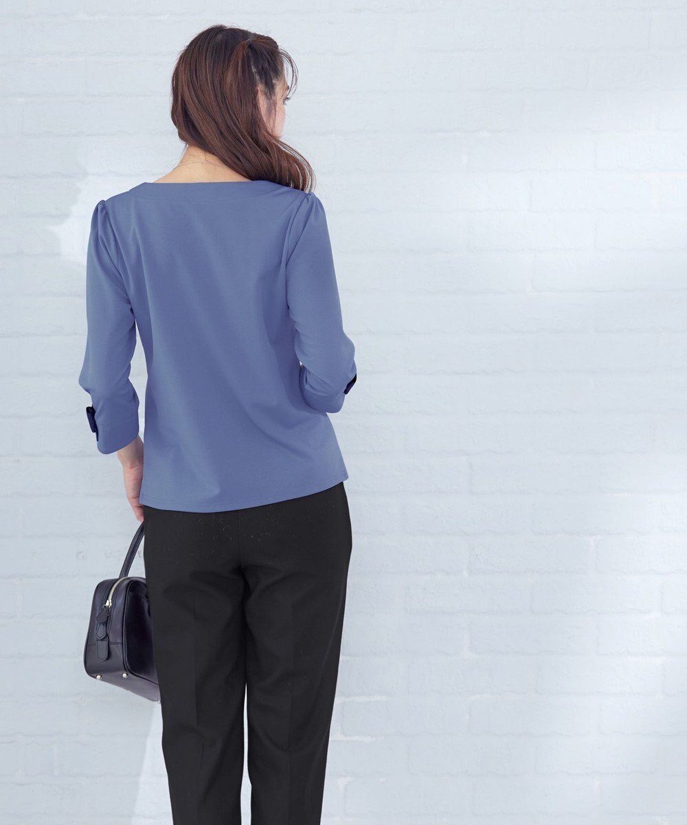 Tiaclasse 【洗える】グログランリボンカットトップス 