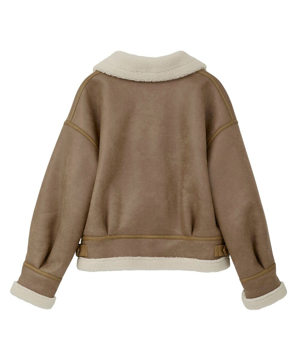 earth music&ecology フェイクムートンジャケット 