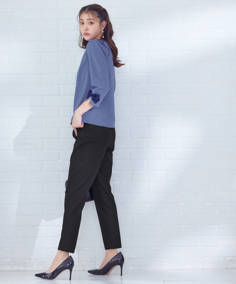 Tiaclasse 【洗える】グログランリボンカットトップス 