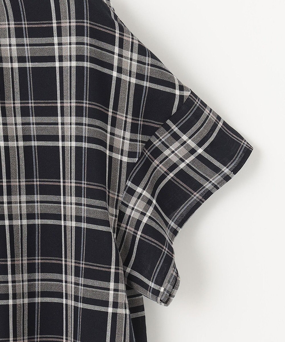 J.PRESS LADIES シアーストライプチェック カットソー 