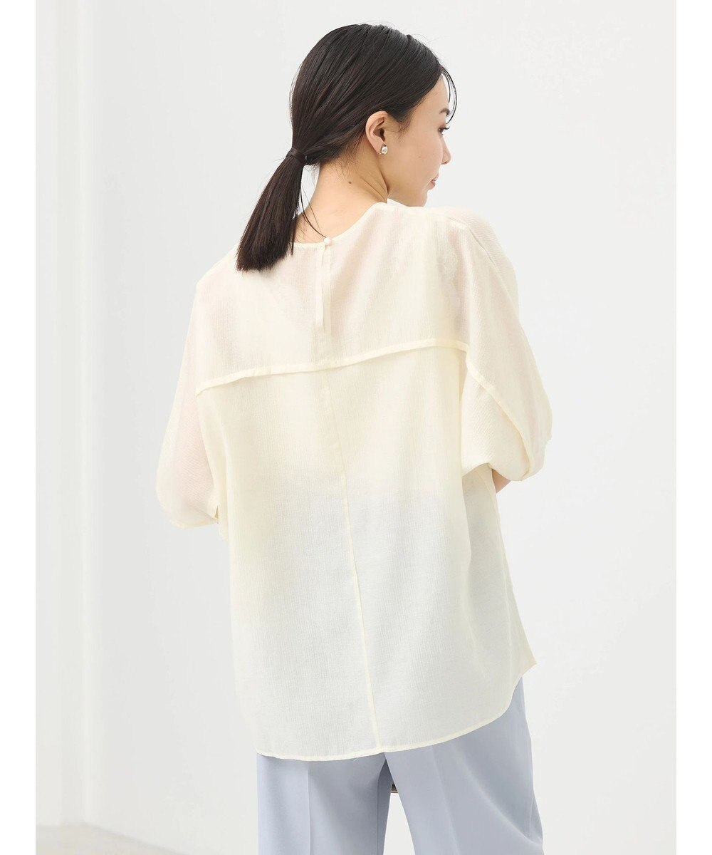 earth music&ecology バルーンスリーブブラウス 