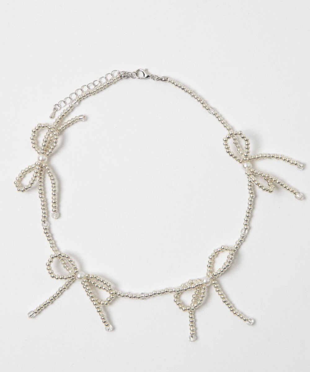 WEGO Lビーズリボンネックレス 