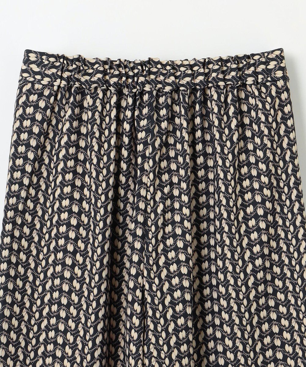 ANY L 【洗濯機可/ウエストゴム】ウェーブプリントパンツ 