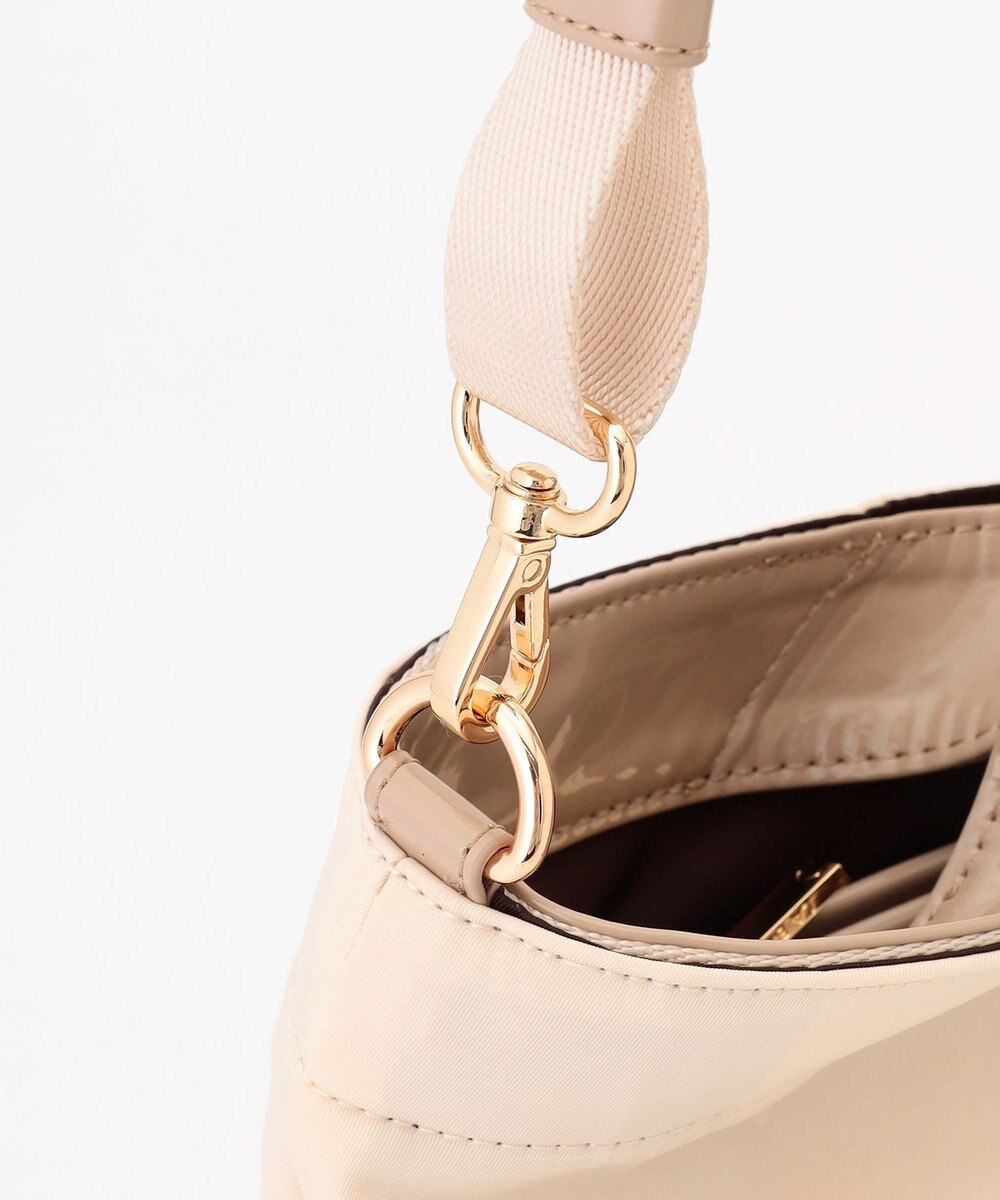 LA BAGAGERIE ツイルナイロン×エナメル 2WAYトートバッグ Mサイズ 