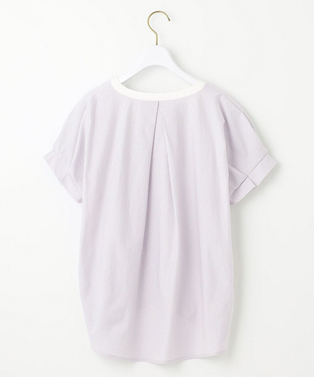 ANY SIS S 【洗える】シルケットストライプスキッパー カットソー 