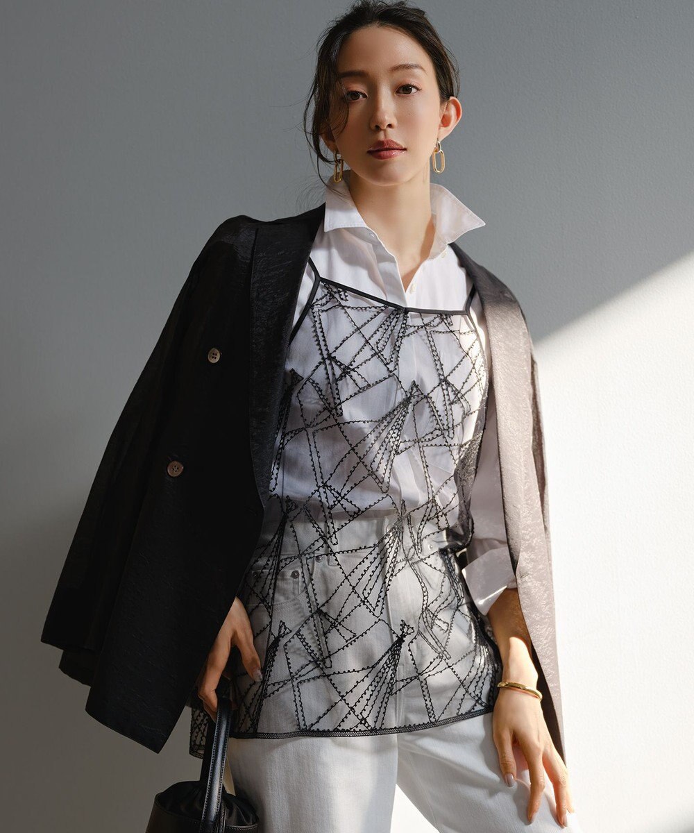 23区 刺繍レース キャミソール 