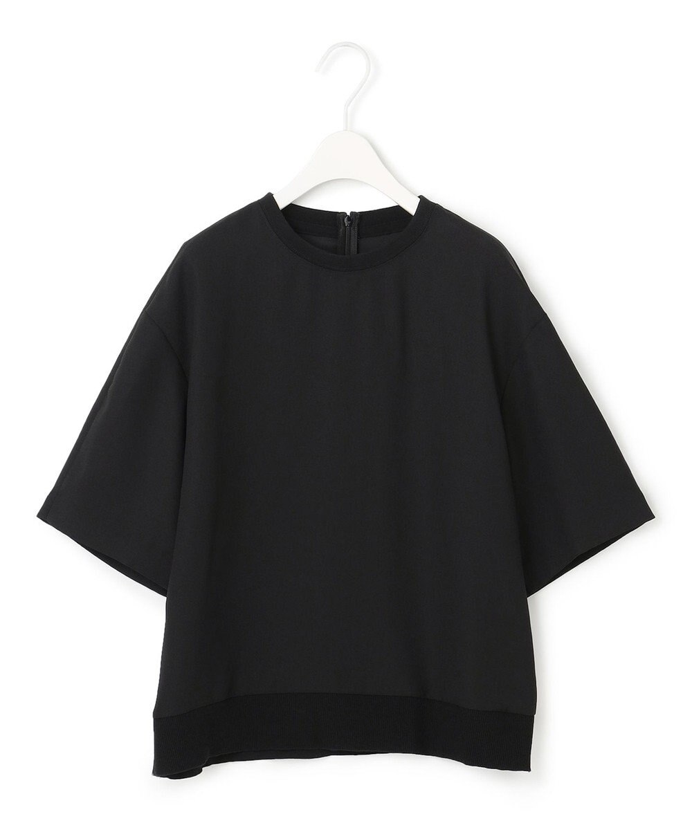 ICB 【新色追加・洗える】 FluidBackSatin Tブラウス 