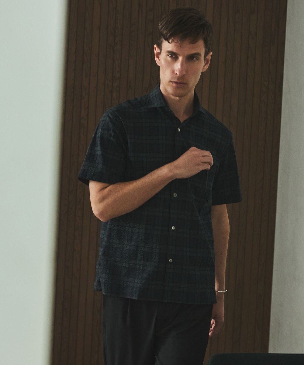 GOTAIRIKU リラックスシルエット【高通気性/吸水速乾】ドッツエアー クールマックスサッカーシャツ 