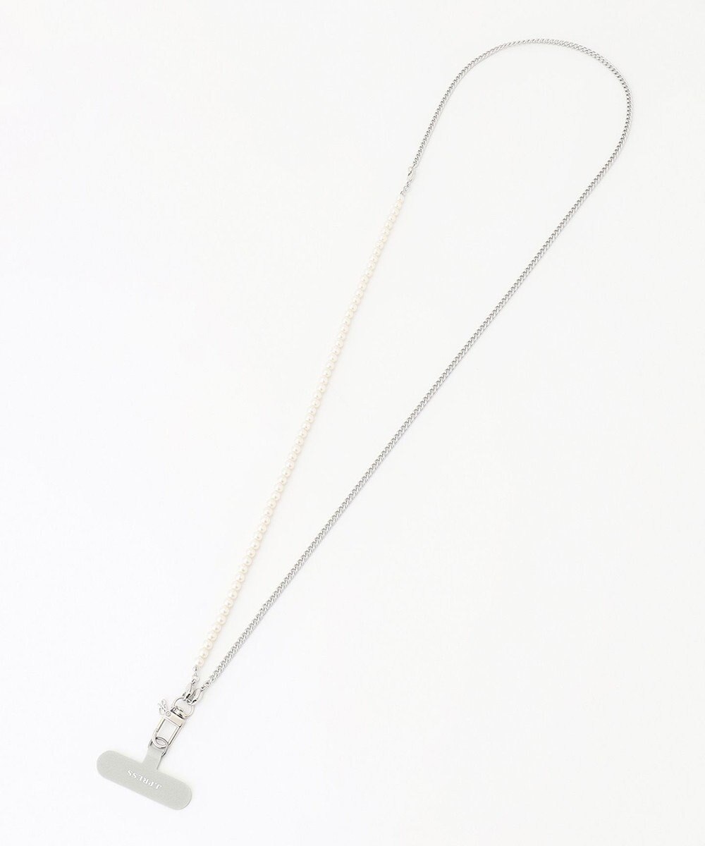 J.PRESS LADIES 【WEB限定・2way】パール スマホ ストラップ 