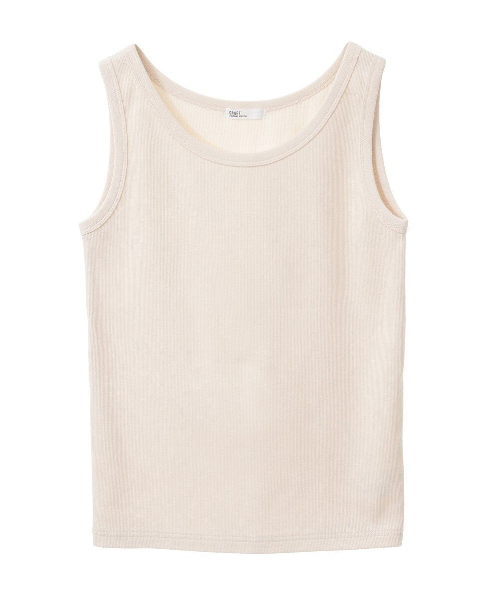 CRAFT STANDARD BOUTIQUE 【抗菌防臭】テレコタンクトップ 