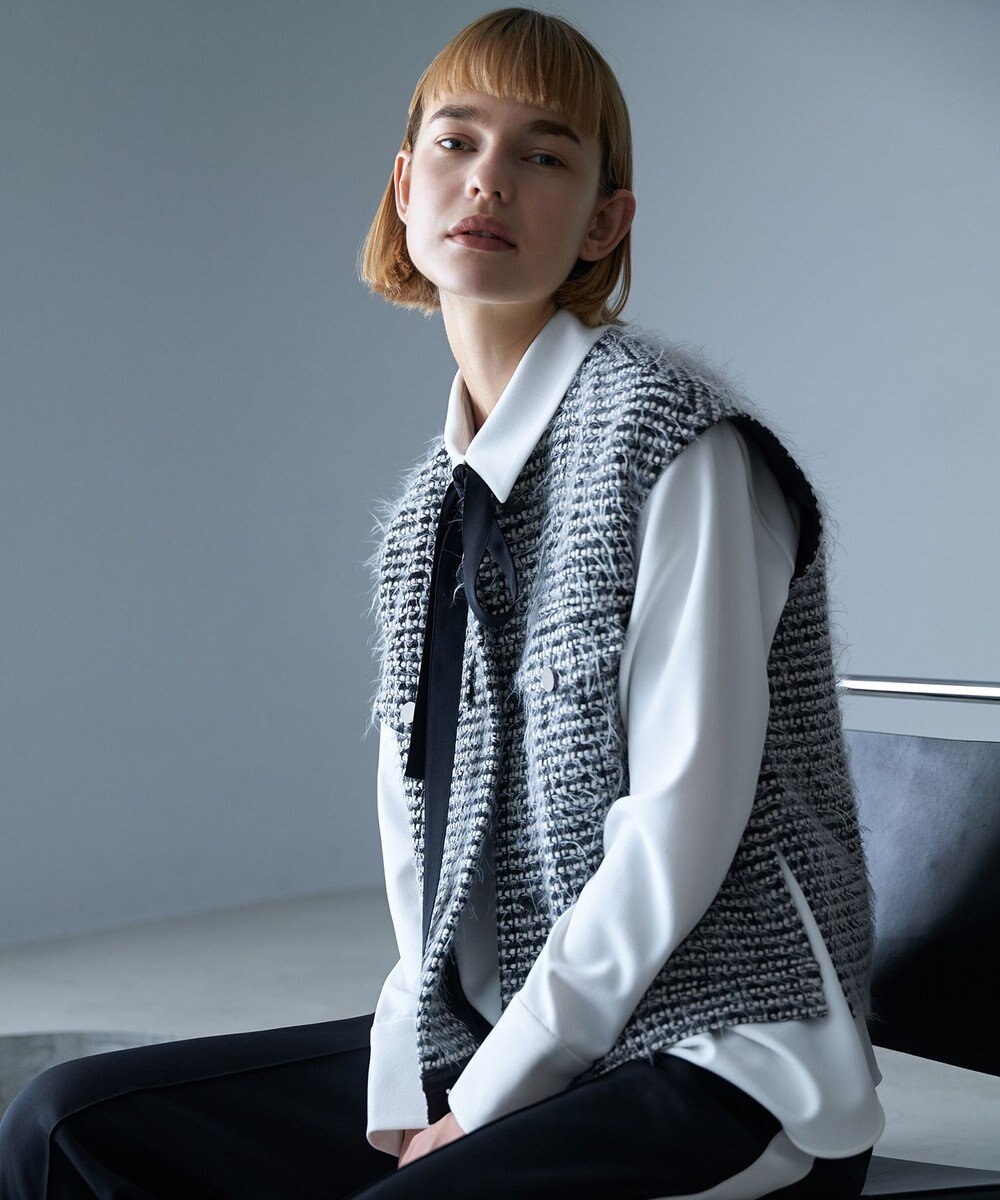 ICB フェザーツイード ベスト 