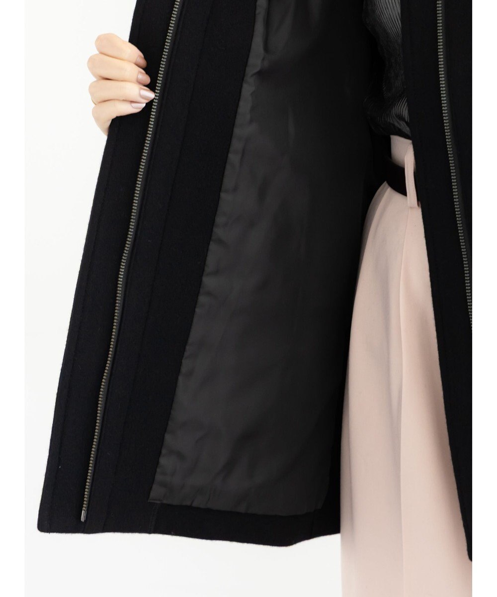 Te chichi ウールメルトンスタンドショートコート 