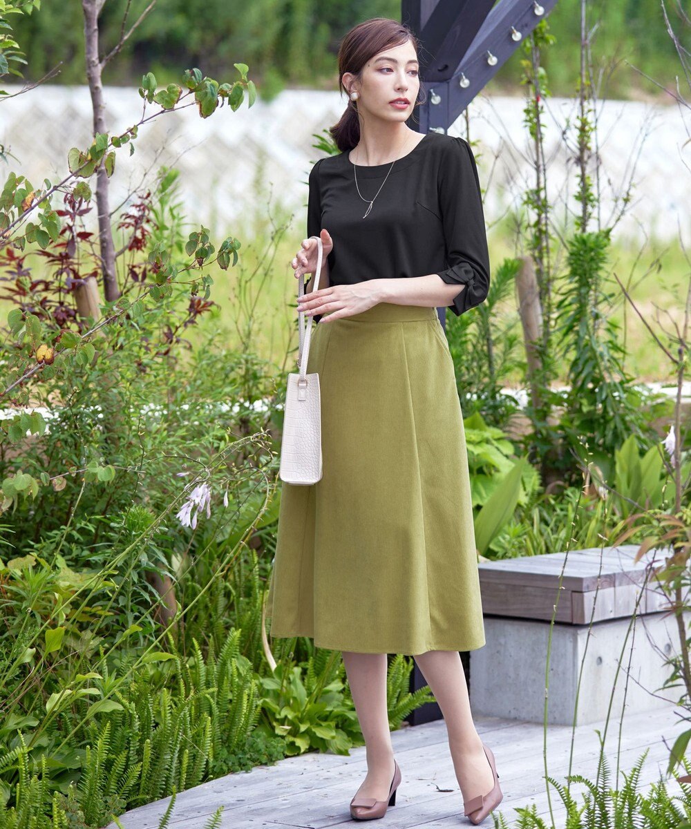 Tiaclasse 【洗える】グログランリボンカットトップス 