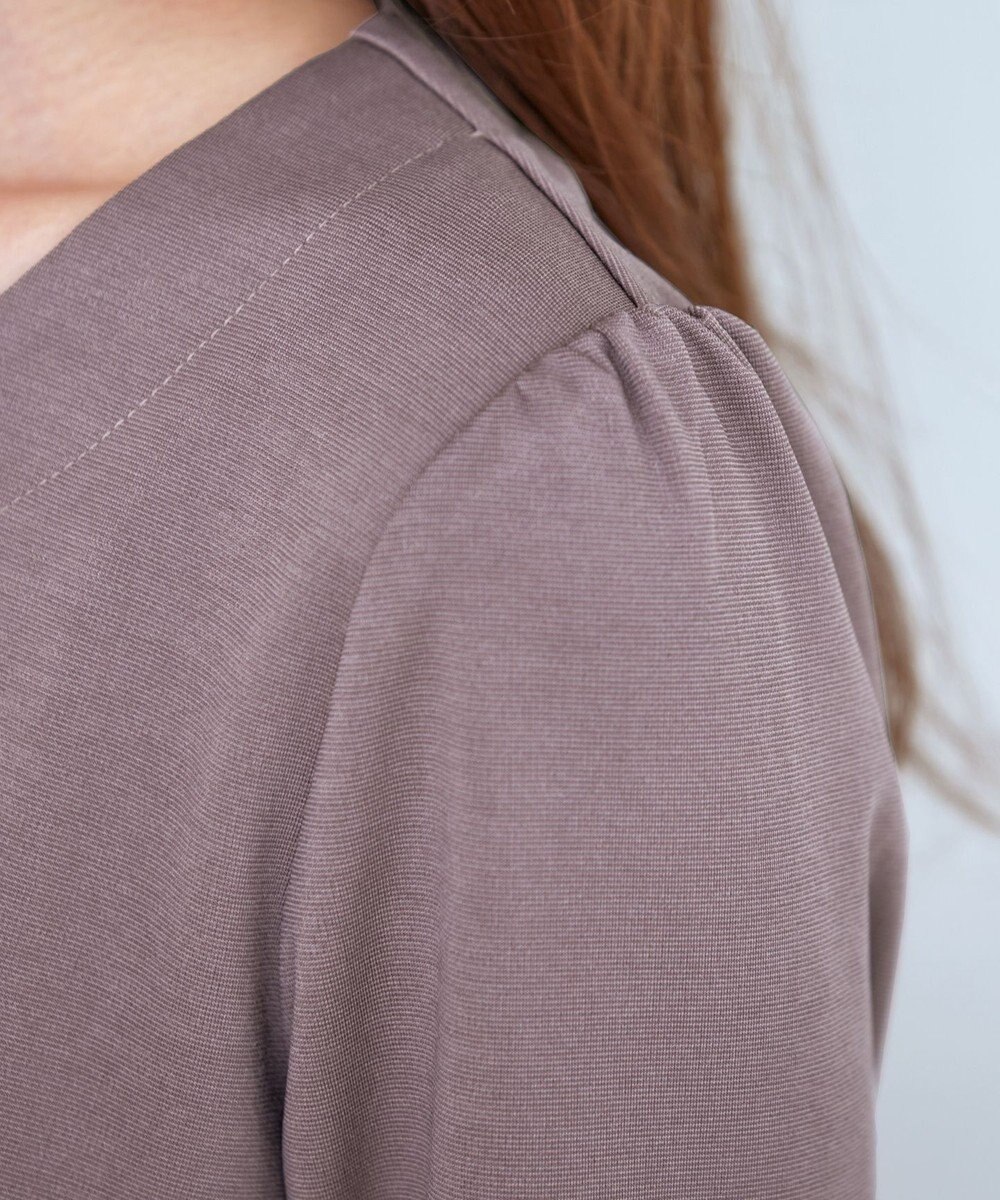 Tiaclasse 【洗える】グログランリボンカットトップス 