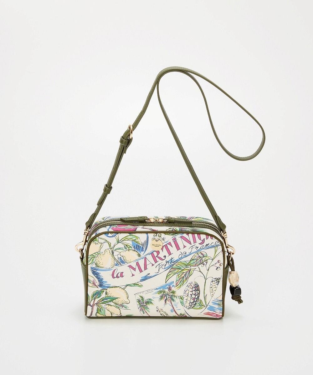 TOPKAPI 【TREASURE TOPKAPI】マイルドサテン スカーフ柄 ショルダーバッグ 