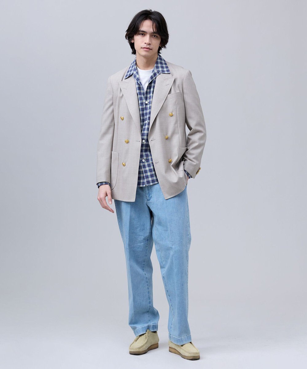 J.PRESS MEN 【J.PRESS ORIGINALS】【UNISEX】Washed Piped Stem DENIM 