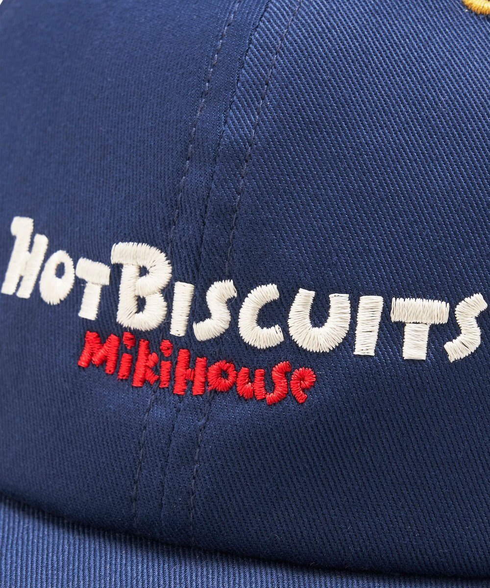 MIKI HOUSE HOT BISCUITS 【46-54cm】 バイカラー ロゴキャップ 