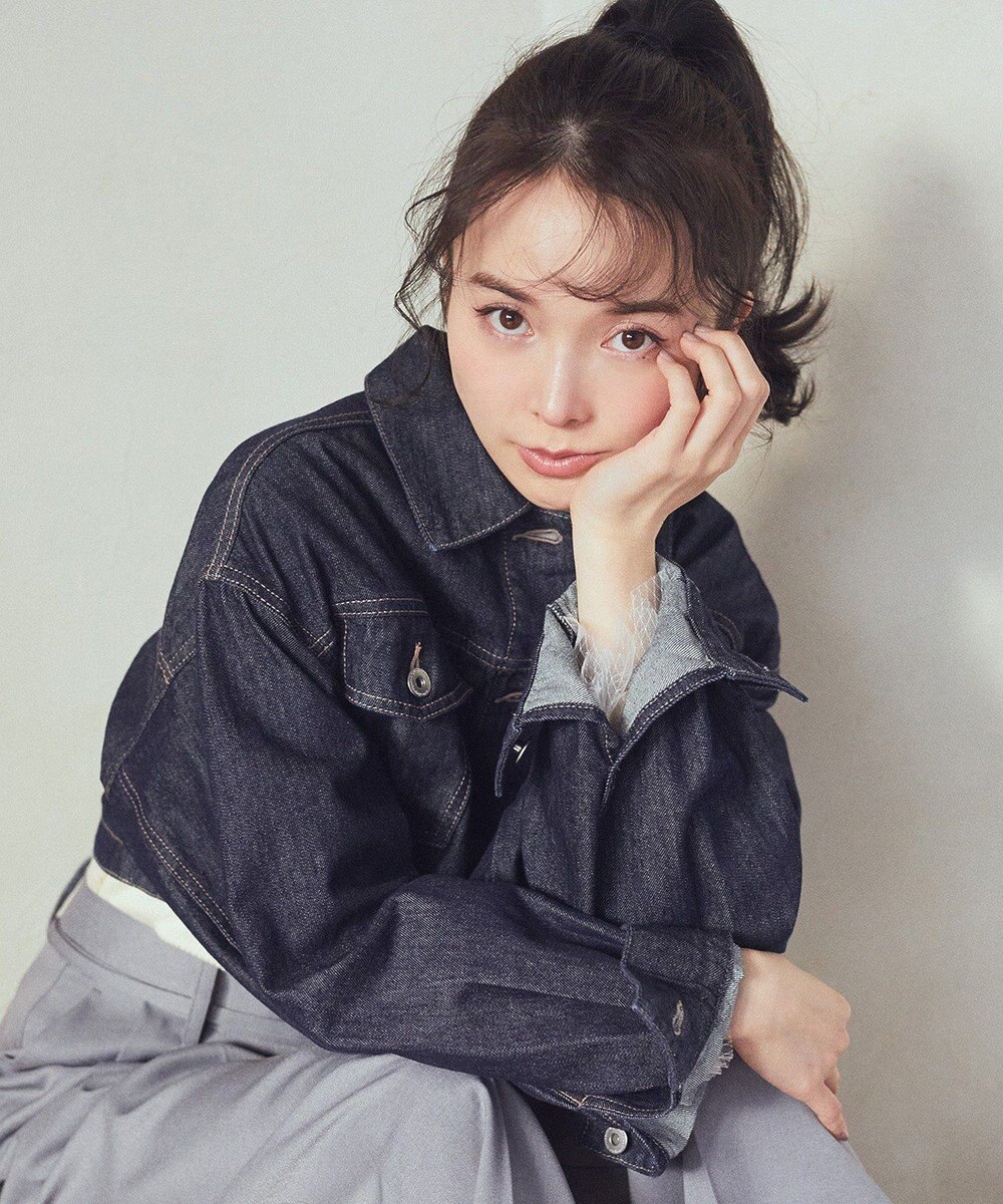 earth music&ecology ショートデニムジャケット 