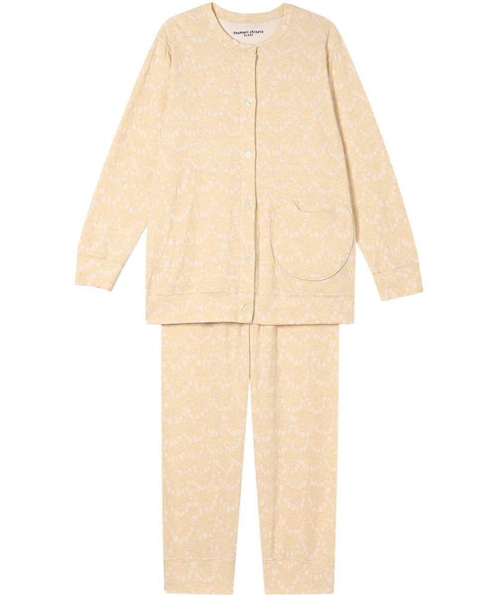 tsumori chisato SLEEP ツモリチサト パジャマ 綿100%(本体) オーガニックコットン使用 長袖 長ズボン レディース UDX596/ワコール 