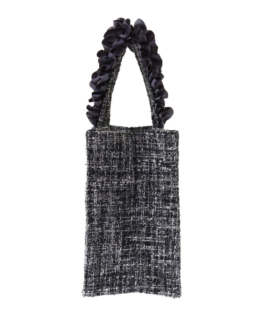 Maison de FLEUR EC限定ツイードフリルスクエアトートSバッグ 