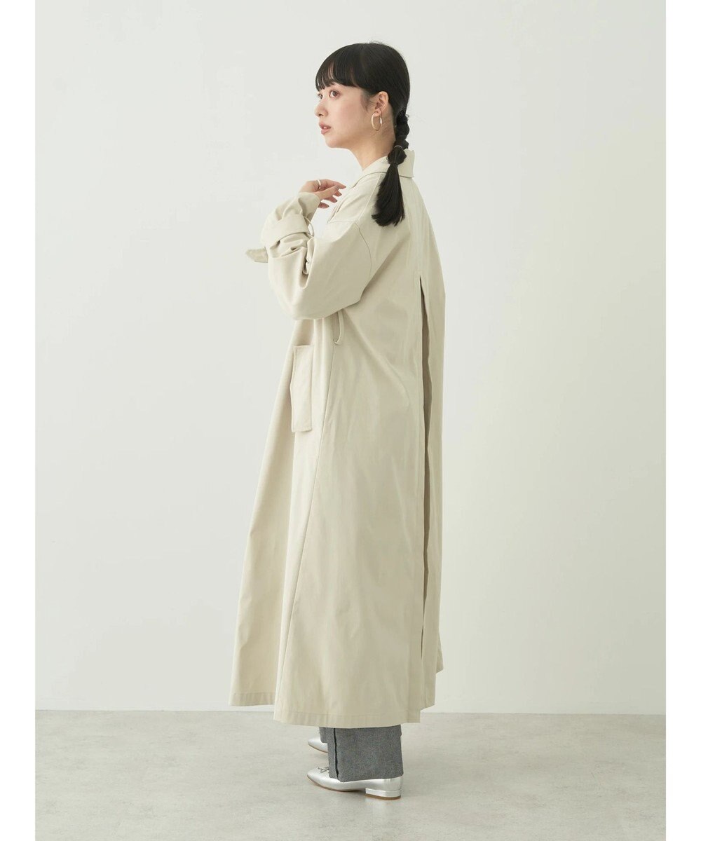 earth music&ecology 着流しロングトレンチ 