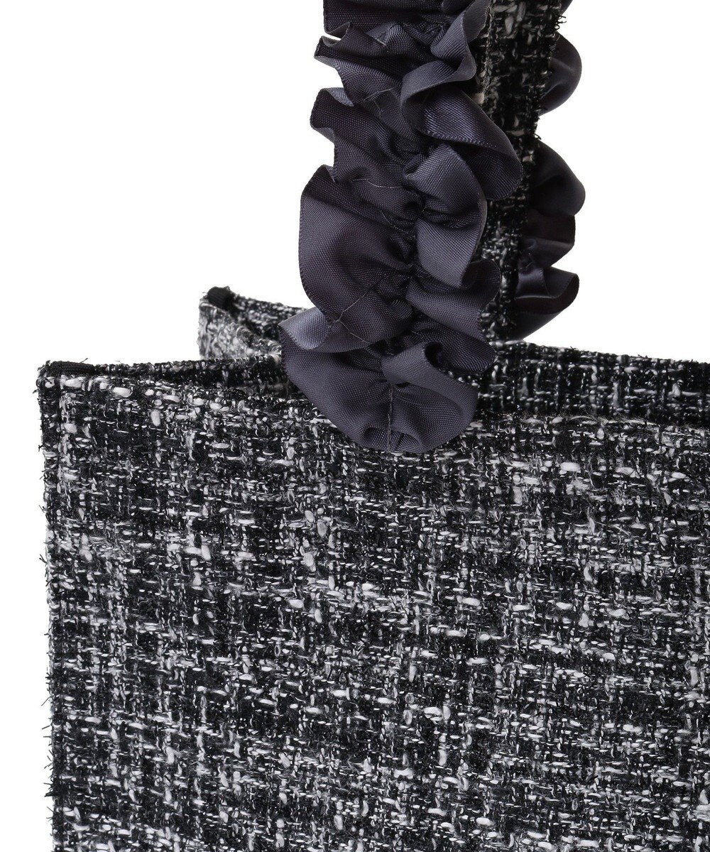 Maison de FLEUR EC限定ツイードフリルスクエアトートSバッグ 