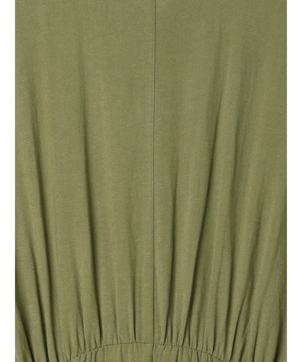 Te chichi ベルト付きレーヨンリネンシャツワンピース 