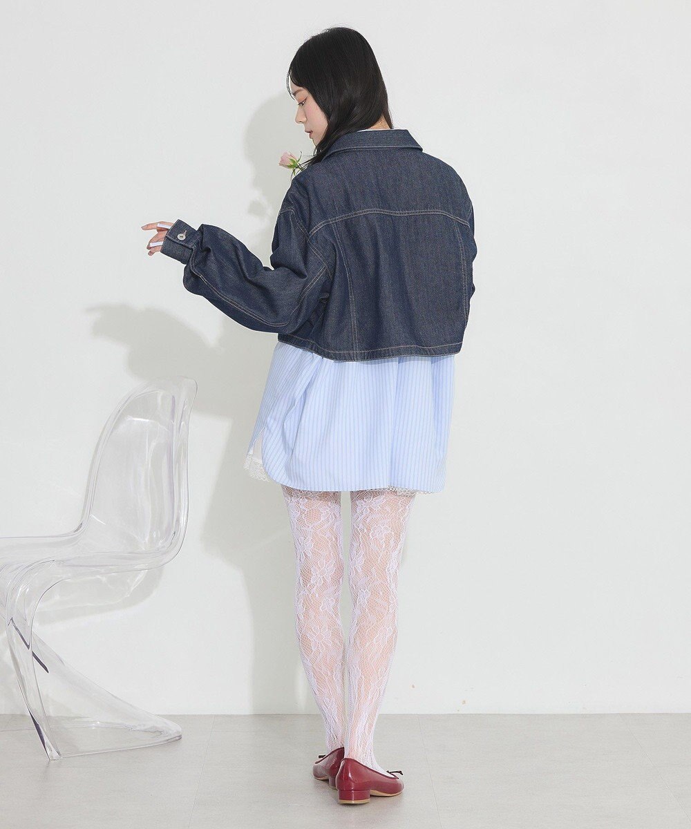 earth music&ecology ショートデニムジャケット 