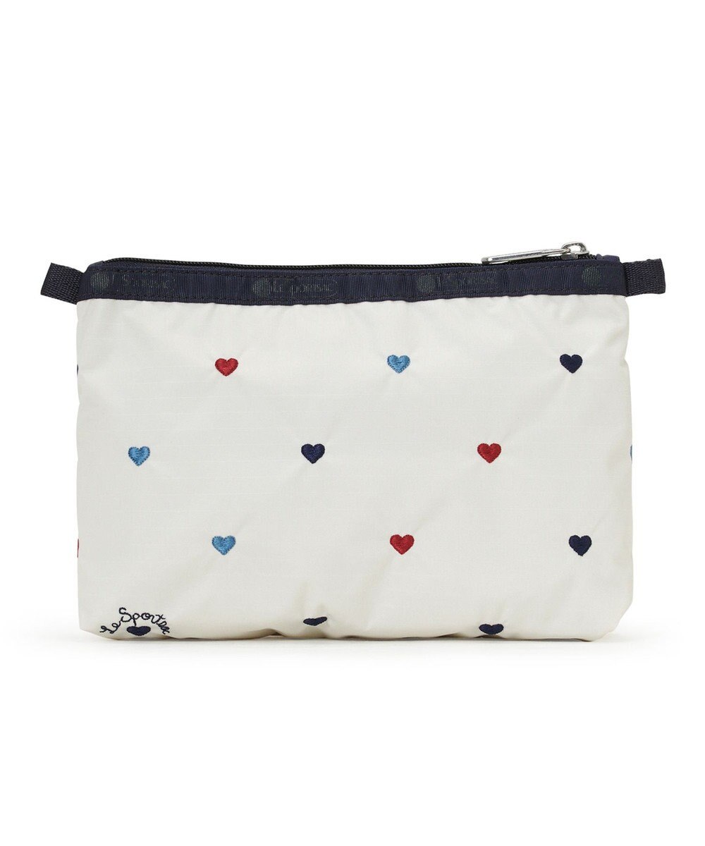 LeSportsac COSMETIC CLUTCH/トリコロールハートエンブロイダリー 