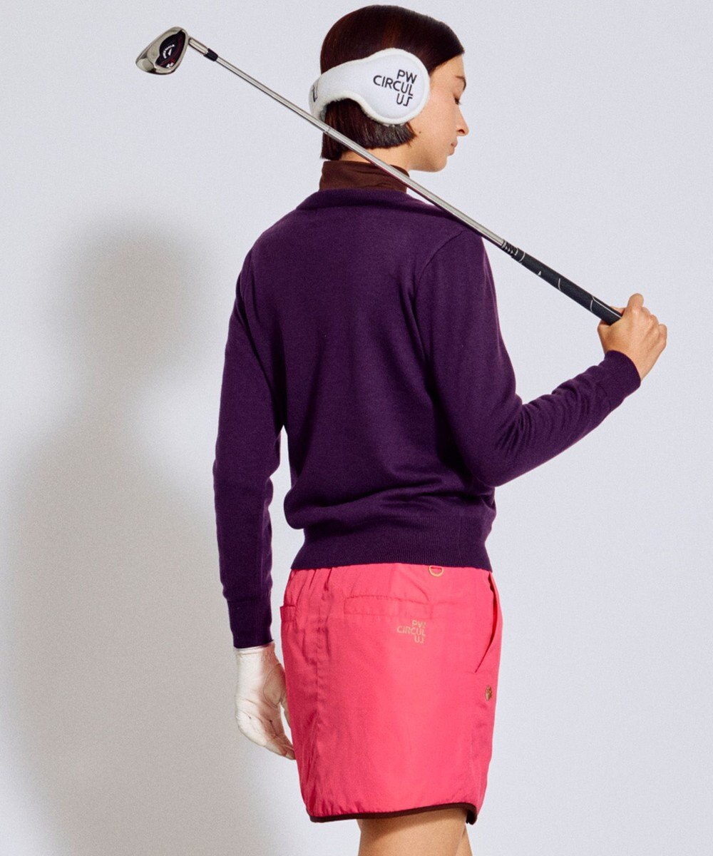 PW CIRCULUS 【WOMEN】Spark cat クルーネックニット ゴルフウェア レディース 
