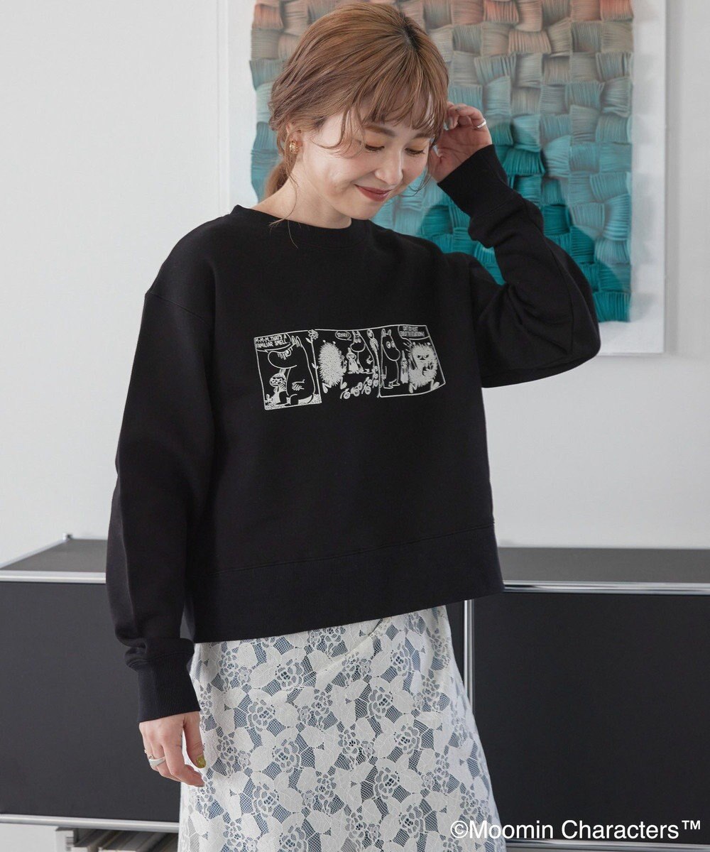 AMERICAN HOLIC Moomin コミック柄プリント裏毛プルオーバー 