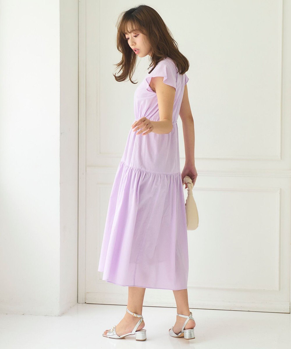 Feroux 【洗える】ドロストデザイン ワンピース 