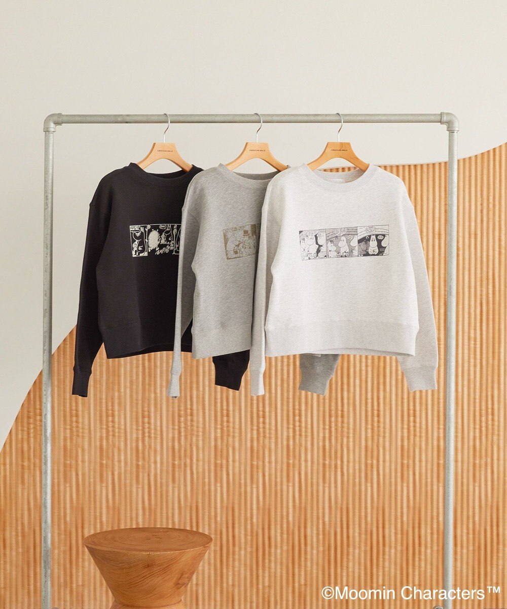 AMERICAN HOLIC Moomin コミック柄プリント裏毛プルオーバー 