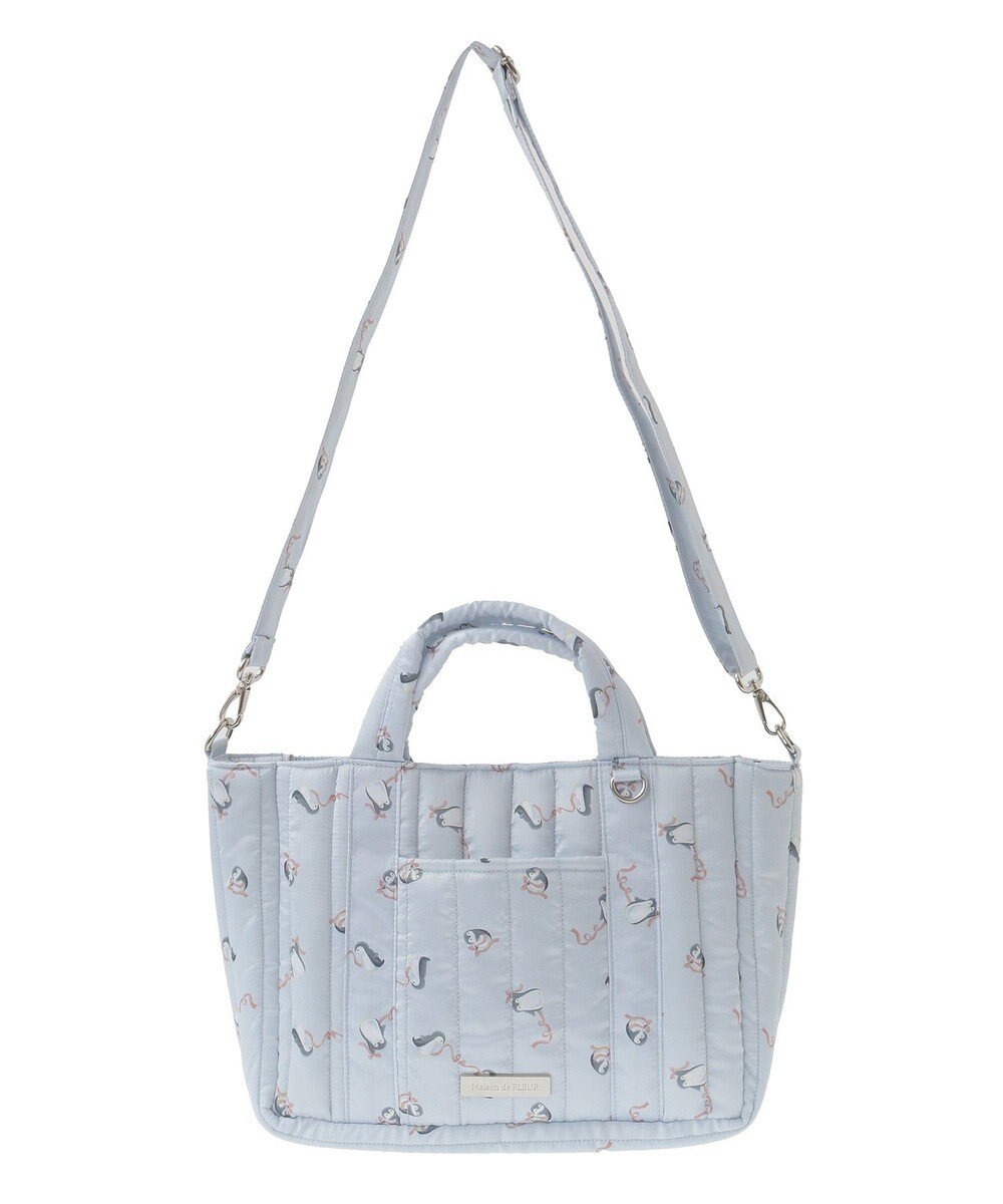 Maison de FLEUR ペンギンキルトショルダーバッグ 