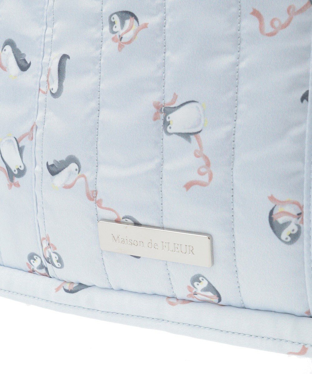Maison de FLEUR ペンギンキルトショルダーバッグ 