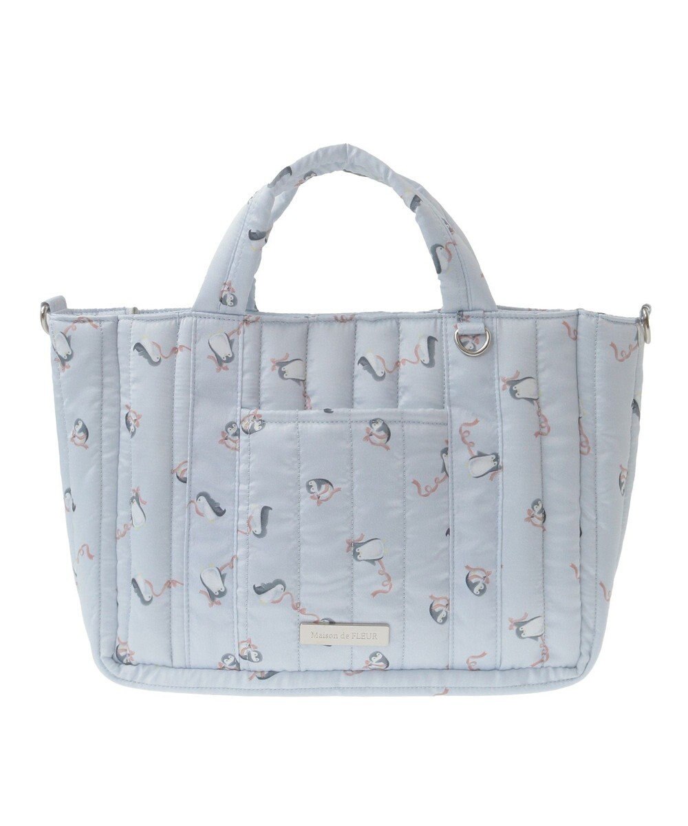Maison de FLEUR ペンギンキルトショルダーバッグ 