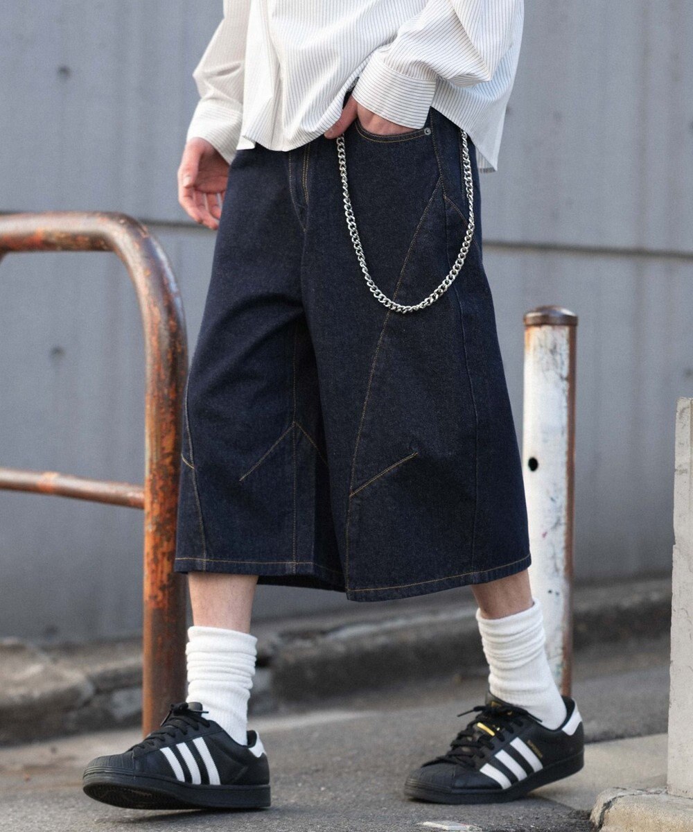 WEGO 【SMLサイズ展開】チェーン付きバルーンショーツ 